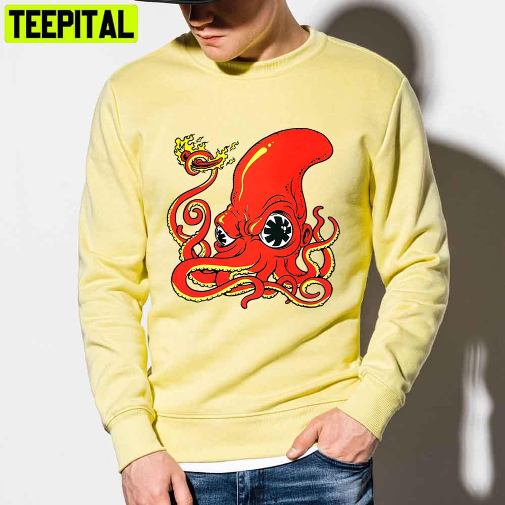 Red Hot Octopus Unisex T-Shirt Red Hot Octopus Unisex T-Shirt