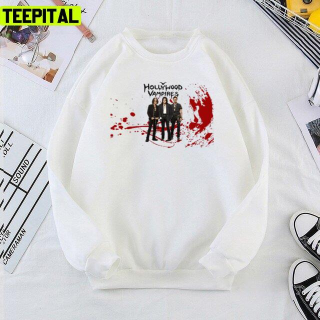 Red Stained The Hollywood Vampires Unisex T-Shirt Red Stained The Hollywood Vampires Unisex T-Shirt