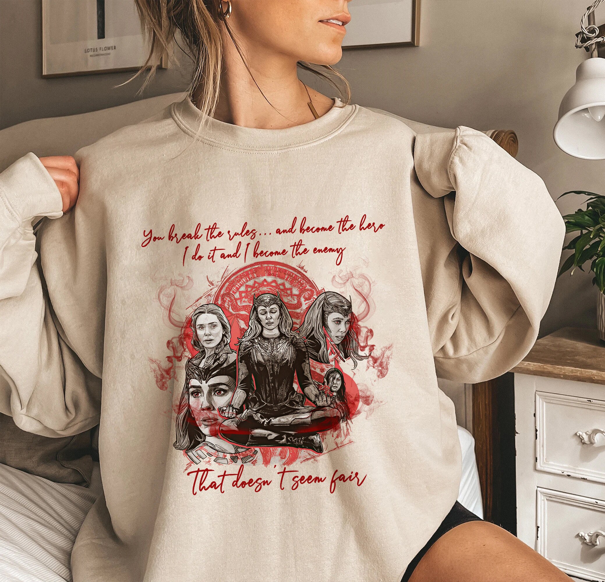 Red Style That Doesn't seem Fair Multiverse of Madness Unisex Sweatshirt Red Style That Doesn't seem Fair Multiverse of Madness Unisex Sweatshirt