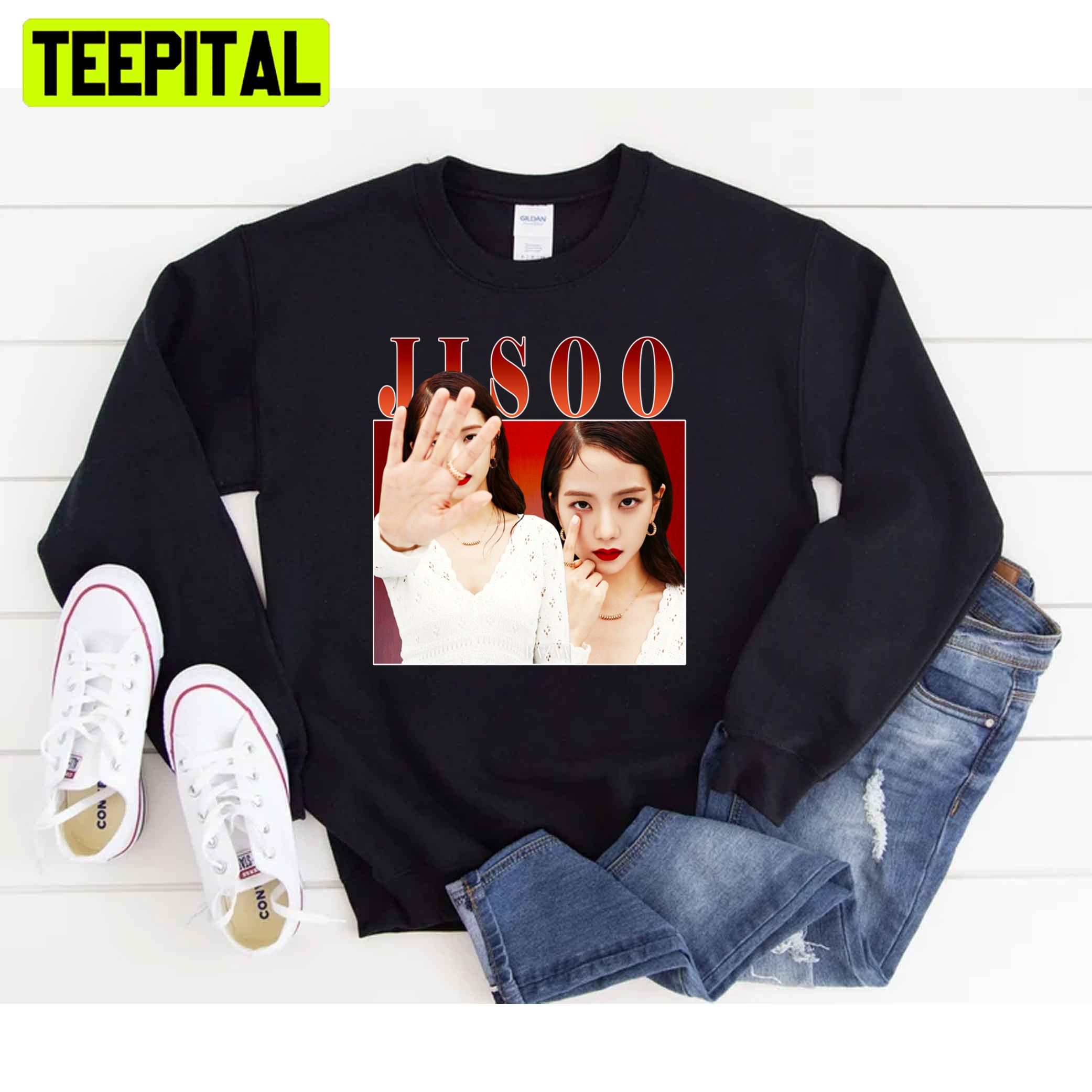 Red Vintage Style Jisoo Tribute Unisex T-Shirt Red Vintage Style Jisoo Tribute Unisex T-Shirt