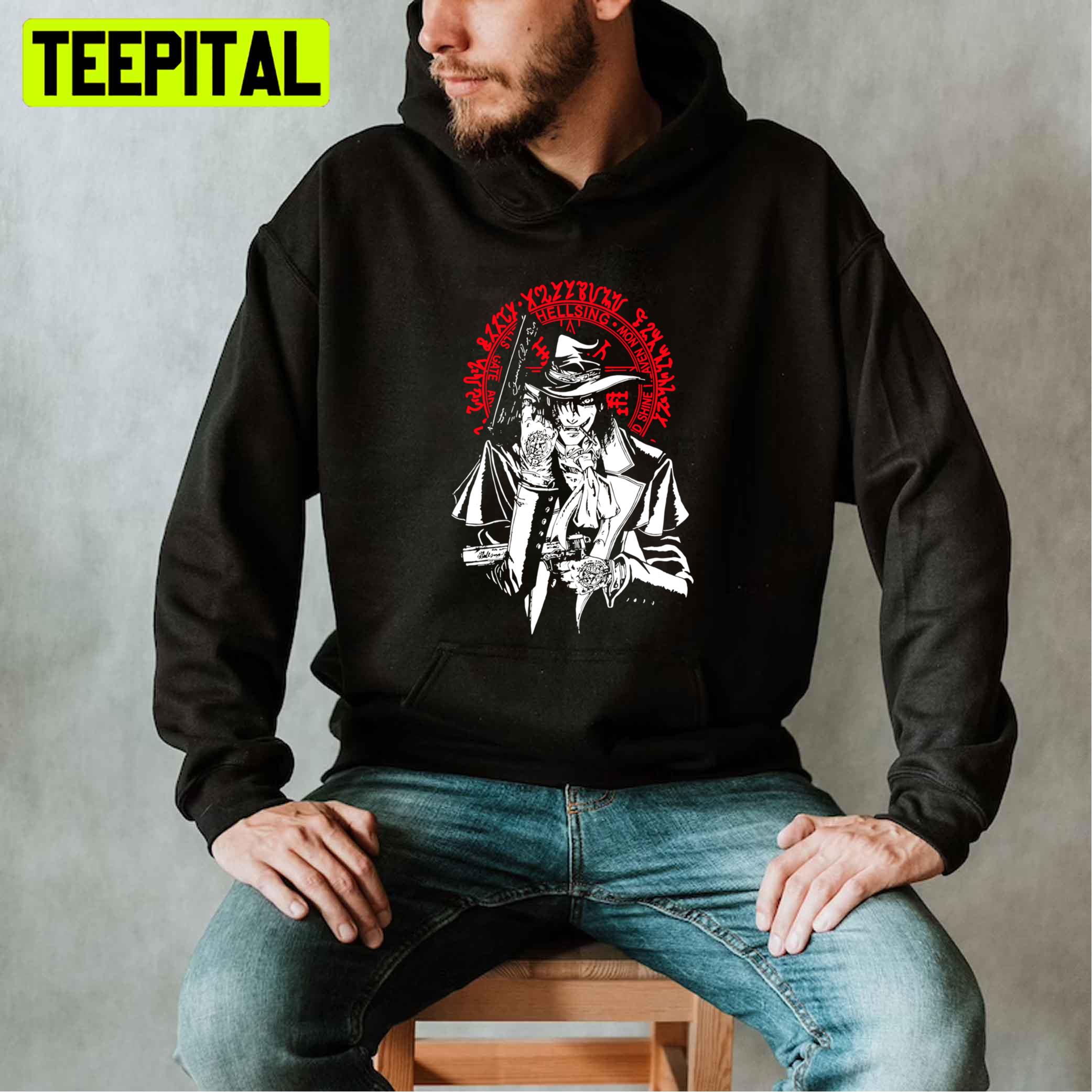 Red White Style Hellsing Alucard Unisex T-Shirt Red White Style Hellsing Alucard Unisex T-Shirt
