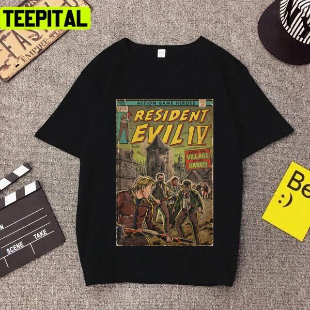 Resident Evil 4 Fan Art Comic Cover Unisex T-Shirt Resident Evil 4 Fan Art Comic Cover Unisex T-Shirt