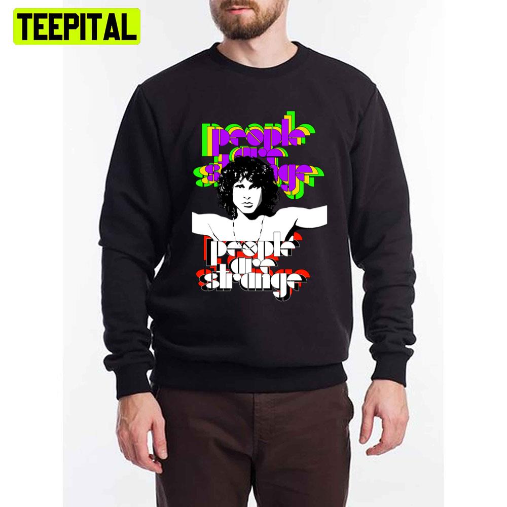 Retro People Are Strange Jim Morrison Unisex T-Shirt Retro People Are Strange Jim Morrison Unisex T-Shirt