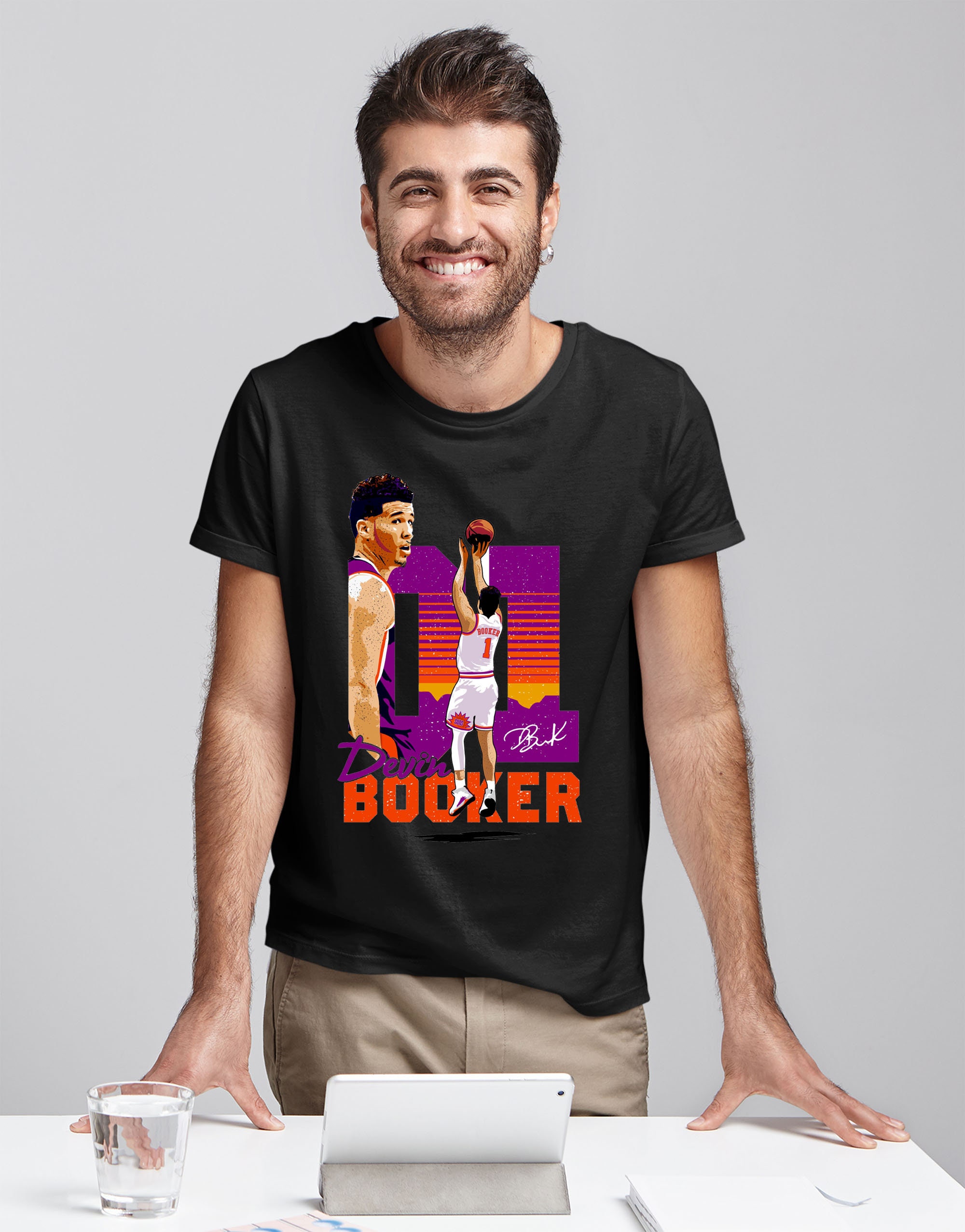 Retro Style Vintage Devin Booker Phoenix Suns Graphic Unisex T-Shirt Retro Style Vintage Devin Booker Phoenix Suns Graphic Unisex T-Shirt