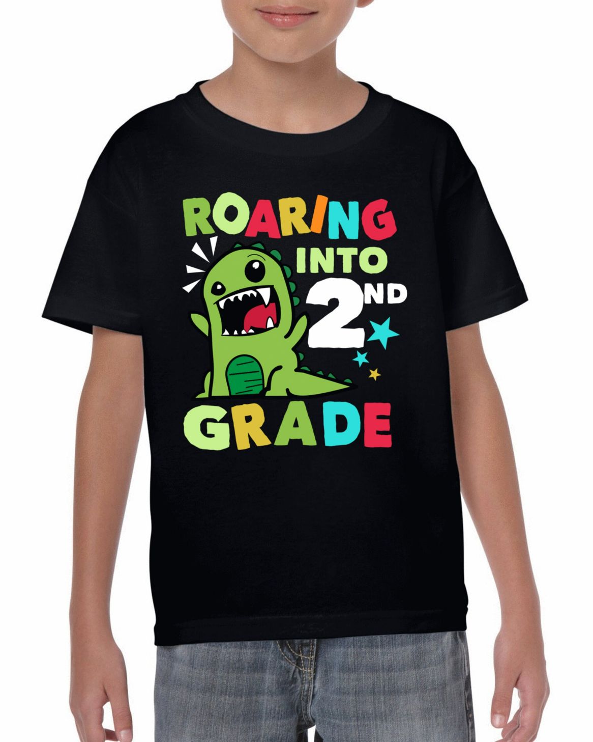 Roaring into 2nd Grade Shirt Roaring into 2nd Grade Shirt