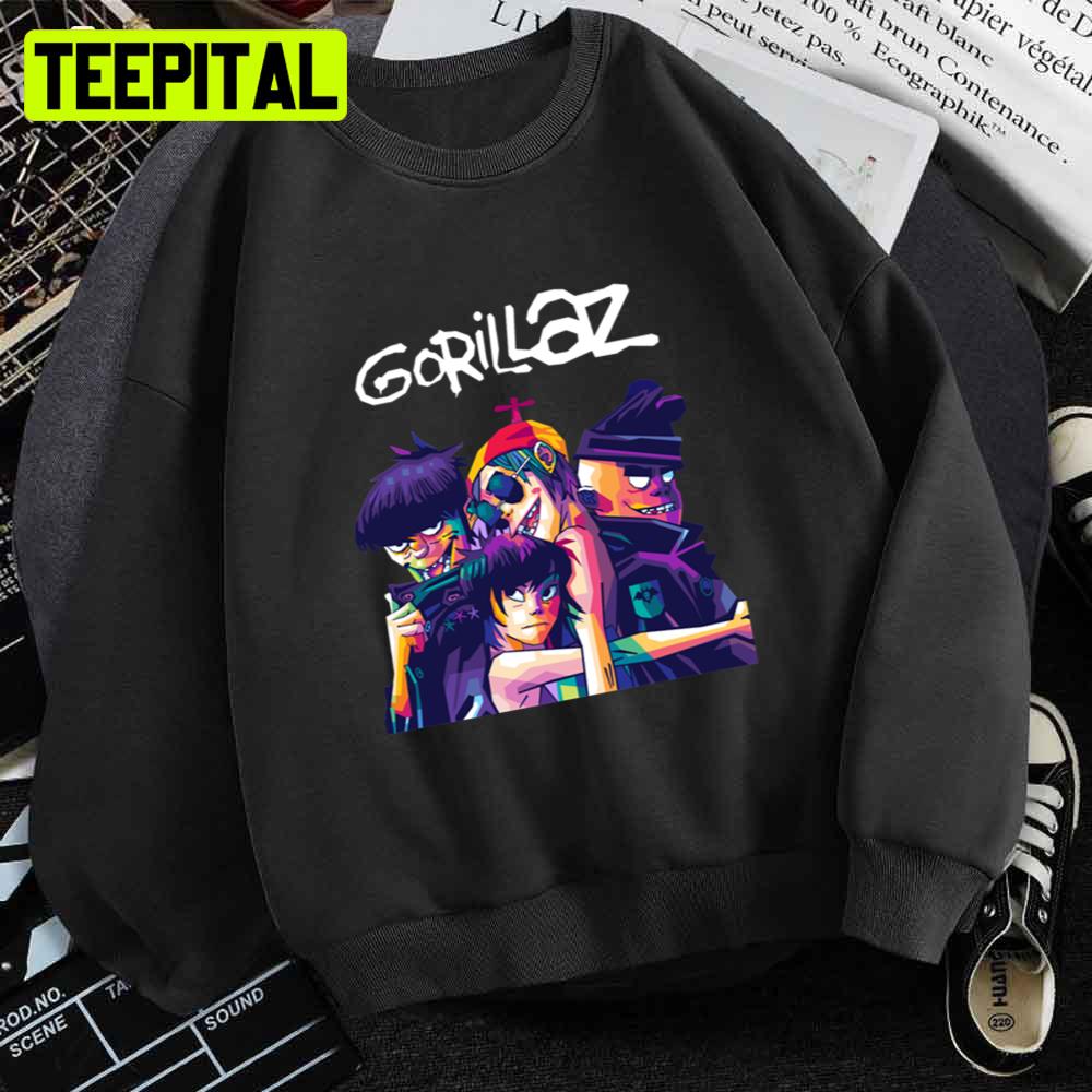 Say Hello Gorillaz Unisex T-Shirt Say Hello Gorillaz Unisex T-Shirt
