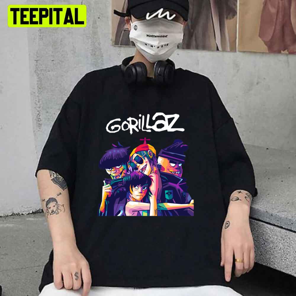 Say Hello Gorillaz Unisex T-Shirt Say Hello Gorillaz Unisex T-Shirt