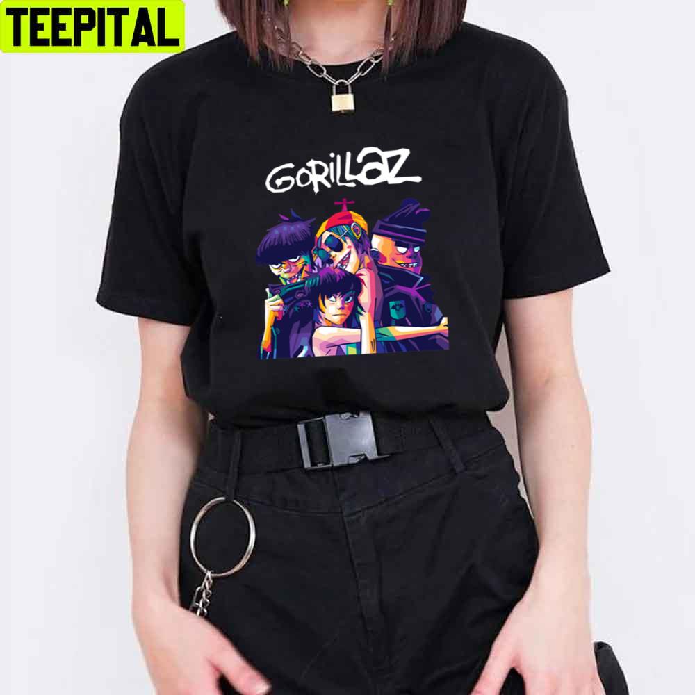 Say Hello Gorillaz Unisex T-Shirt Say Hello Gorillaz Unisex T-Shirt