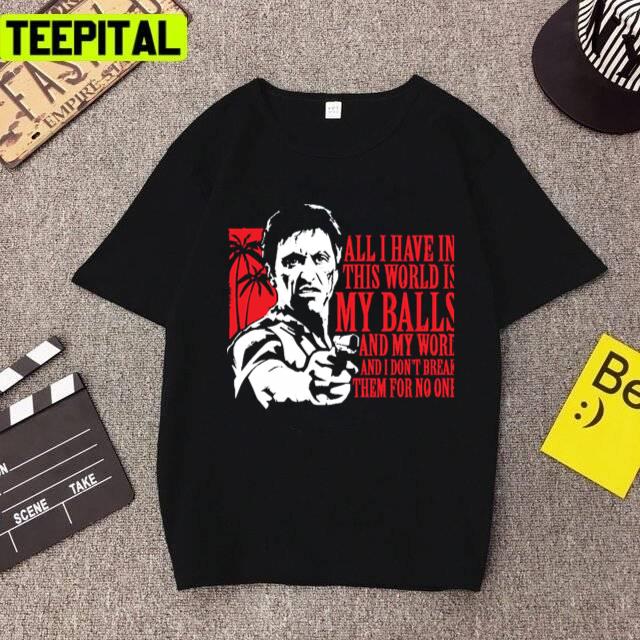 Scarface Tony Montana Design Unisex T-Shirt Scarface Tony Montana Design Unisex T-Shirt