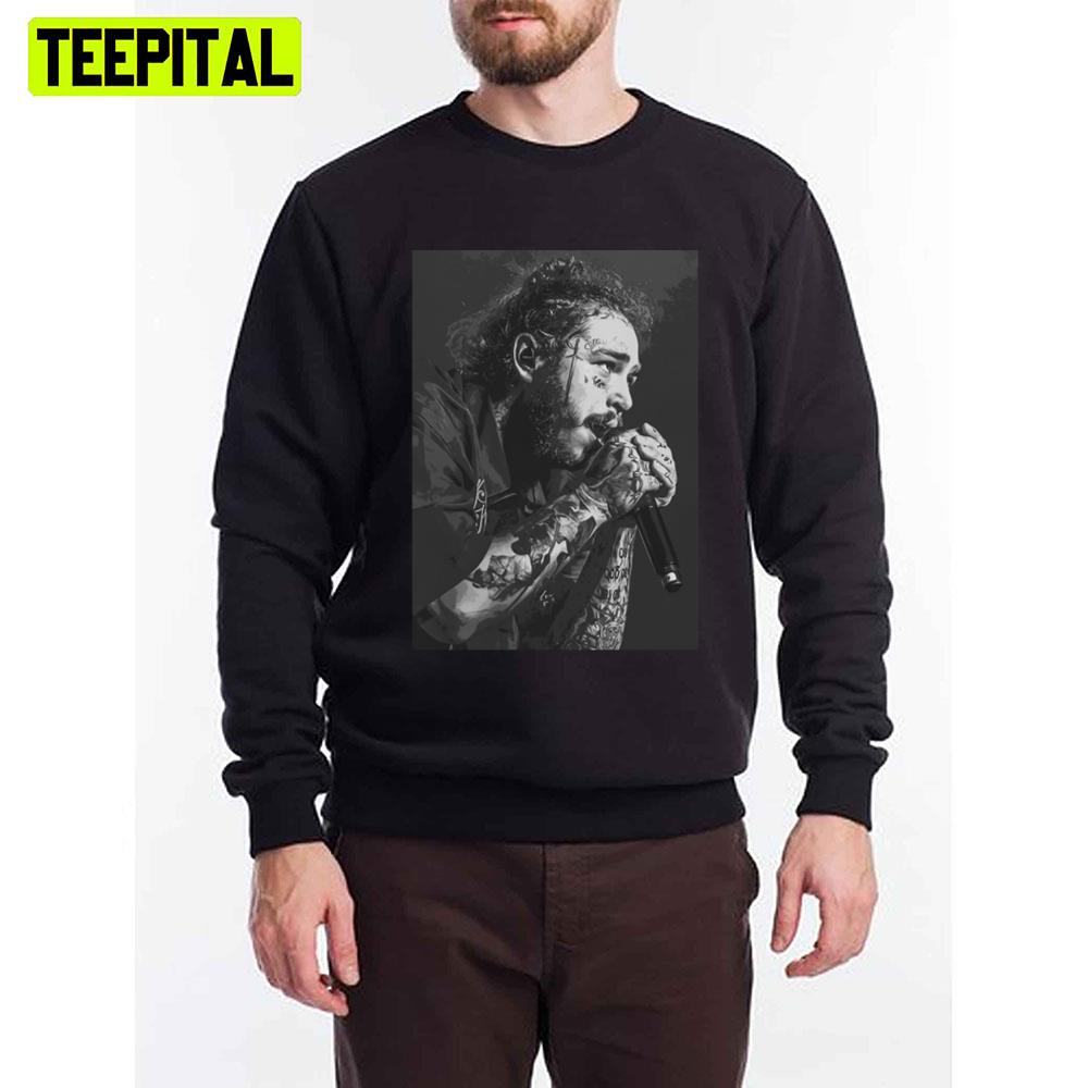 Scrimout Post Malone Looks Unisex T-Shirt Scrimout Post Malone Looks Unisex T-Shirt