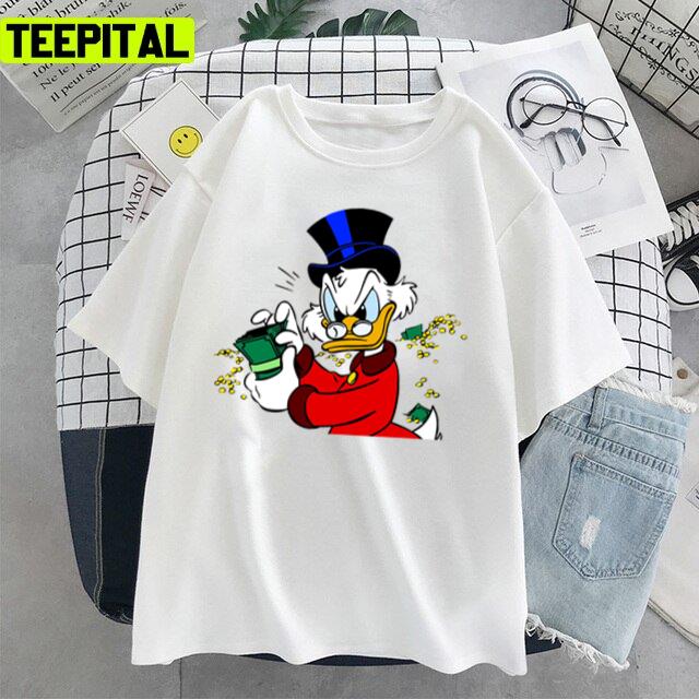 Scrooge Mc Donald Duck Disney Cartoon Unisex T-Shirt Scrooge Mc Donald Duck Disney Cartoon Unisex T-Shirt