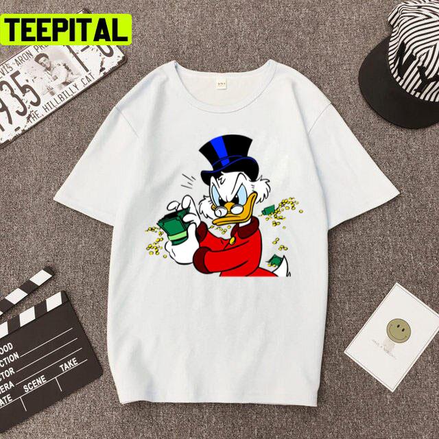 Scrooge Mc Donald Duck Disney Cartoon Unisex T-Shirt Scrooge Mc Donald Duck Disney Cartoon Unisex T-Shirt