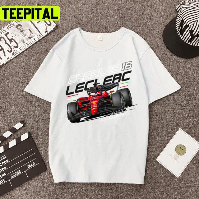 Scuderia Ferrari 2022 Charles Leclerc Design Unisex T-Shirt Scuderia Ferrari 2022 Charles Leclerc Design Unisex T-Shirt