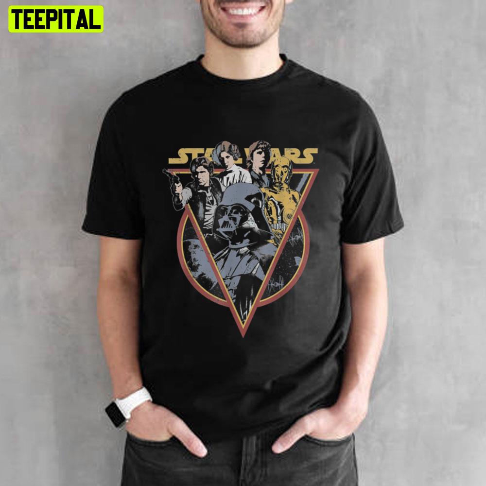 Star Retro Characters Vintage Style Unisex T-Shirt Star Retro Characters Vintage Style Unisex T-Shirt