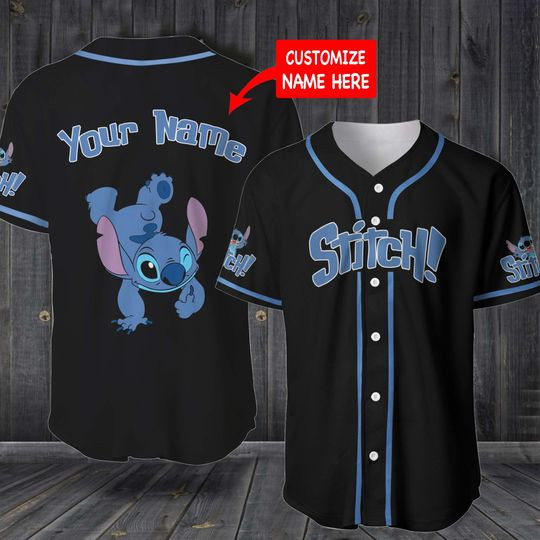 Stitch Baseball Jersey custom name PK12 Stitch Baseball Jersey custom name PK12