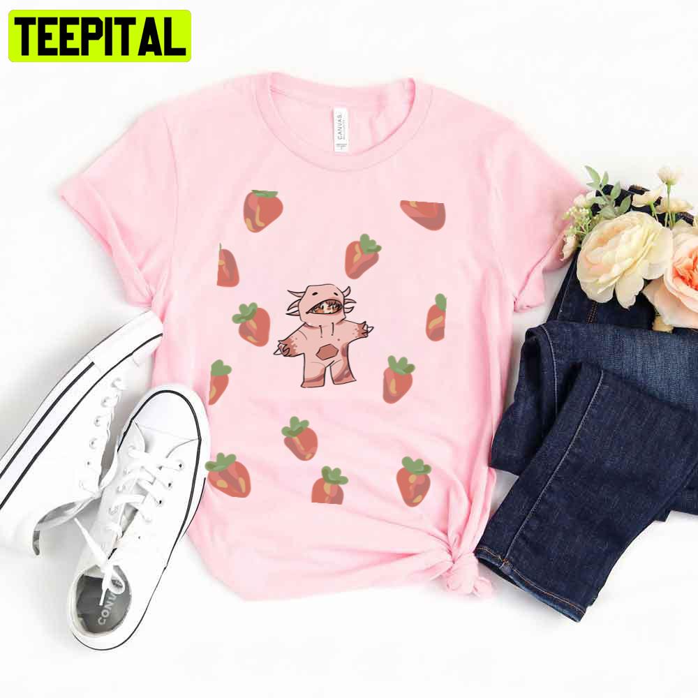 Strawberrys Axlotl Unisex T-Shirt Strawberrys Axlotl Unisex T-Shirt