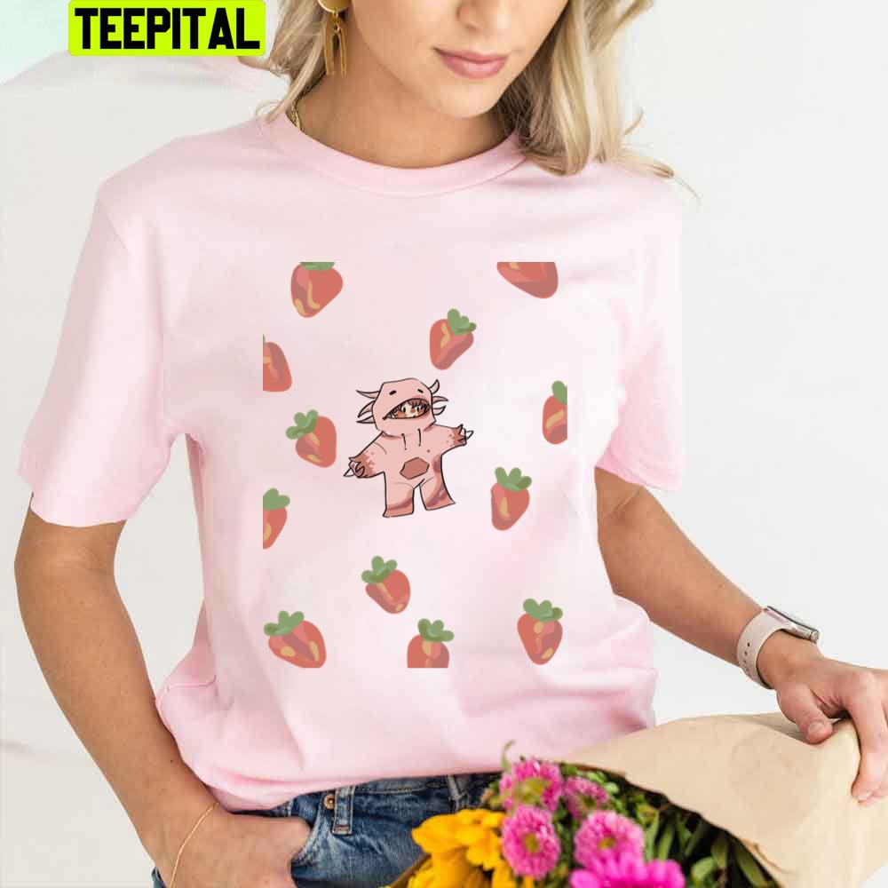 Strawberrys Axlotl Unisex T-Shirt Strawberrys Axlotl Unisex T-Shirt