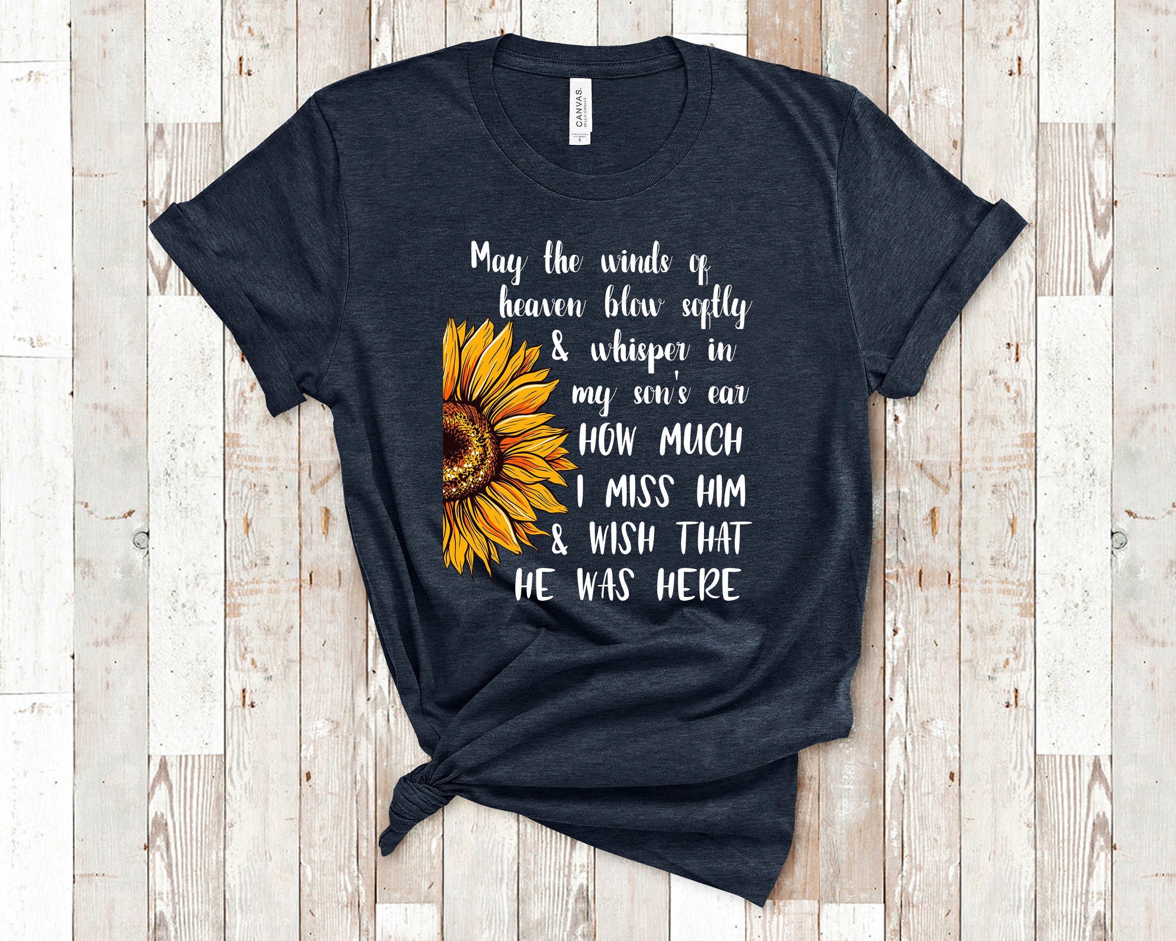 Sunflower Style May The Winds Of Heaven Memorial Memorial Day Unisex T-Shirt Sunflower Style May The Winds Of Heaven Memorial Memorial Day Unisex T-Shirt