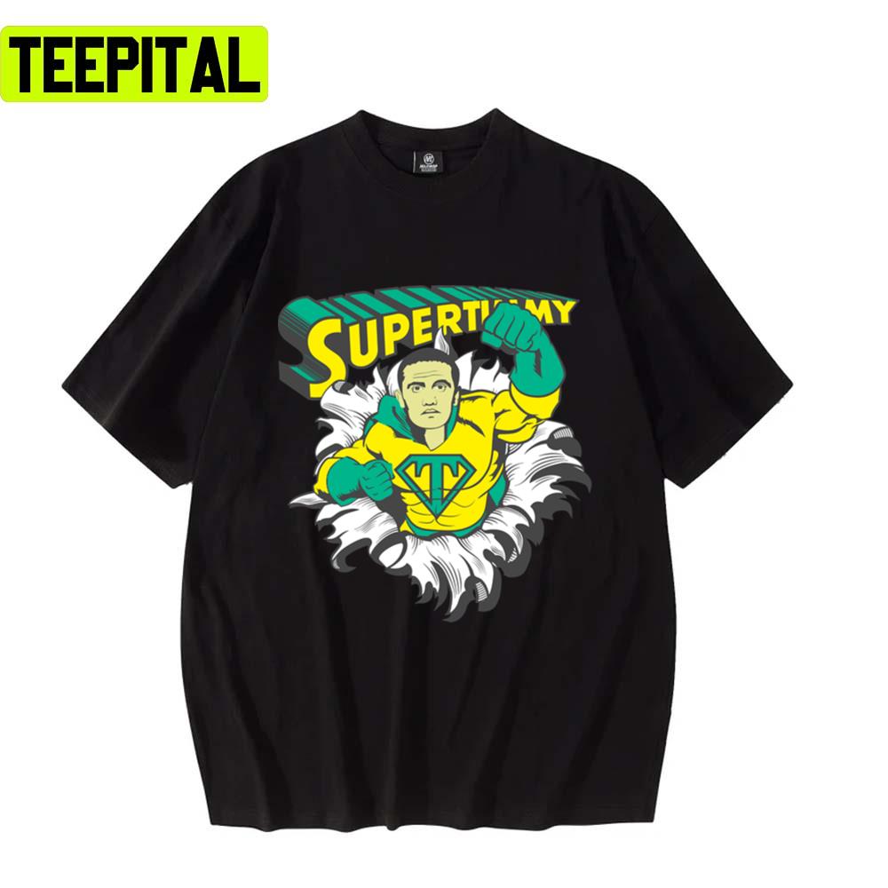 Super Timmy Logo Green Gold Everton Unisex T-Shirt Super Timmy Logo Green Gold Everton Unisex T-Shirt