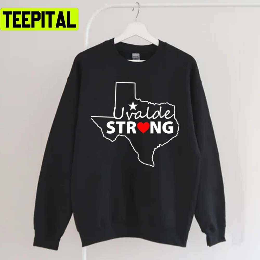 Text Design Uvalde Stay Strong Texas Mass Shooting Unisex T-Shirt Text Design Uvalde Stay Strong Texas Mass Shooting Unisex T-Shirt