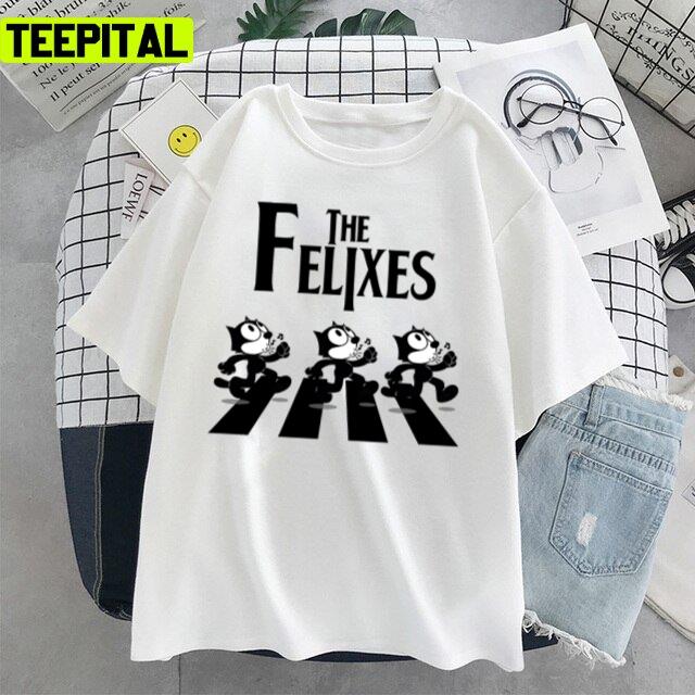 The Felixes Abbey Road Cross Design Unisex T-Shirt The Felixes Abbey Road Cross Design Unisex T-Shirt