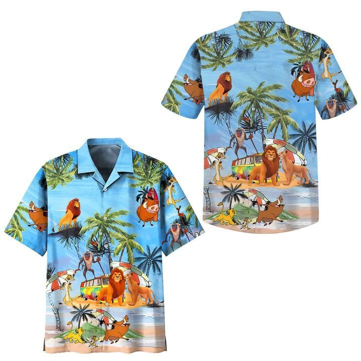 The Lion King Hawaiian, Cartoon Shirts, Hawaiian Sleeve Shirts HA33 The Lion King Hawaiian, Cartoon Shirts, Hawaiian Sleeve Shirts HA33