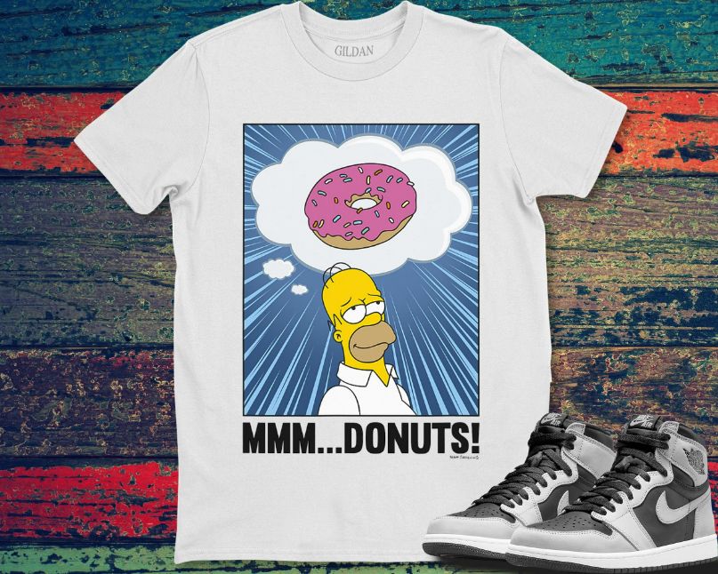 The Simpsons Homer Simpson MmmDonuts T-Shirt The Simpsons Homer Simpson MmmDonuts T-Shirt