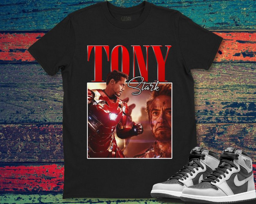 Tony Stark Poster Marvel Graphic Portrait Unisex Gift T-Shirt Tony Stark Poster Marvel Graphic Portrait Unisex Gift T-Shirt