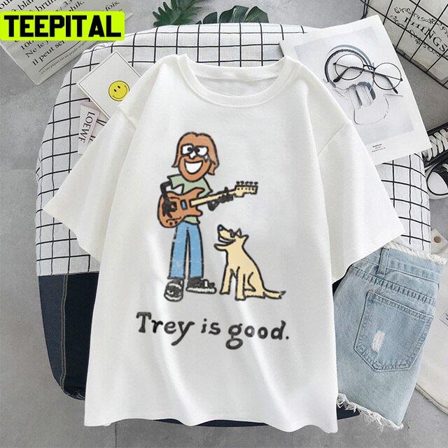 Trey Is Good Guitar Cute Drawing Design Unisex T-Shirt Trey Is Good Guitar Cute Drawing Design Unisex T-Shirt