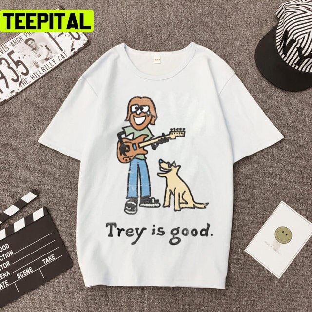 Trey Is Good Guitar Cute Drawing Design Unisex T-Shirt Trey Is Good Guitar Cute Drawing Design Unisex T-Shirt