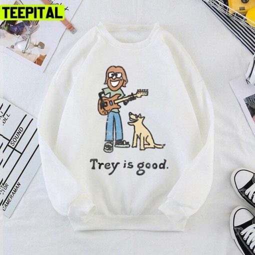 Trey Is Good Guitar Cute Drawing Design Unisex T-Shirt