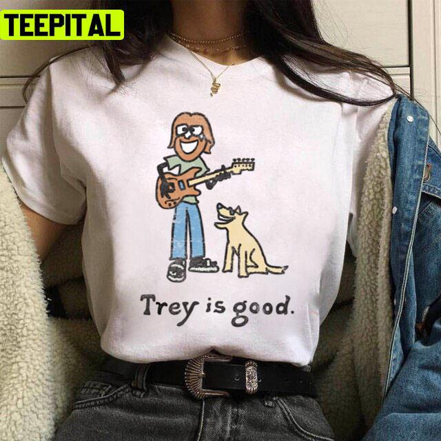 Trey Is Good Guitar Cute Drawing Design Unisex T-Shirt Trey Is Good Guitar Cute Drawing Design Unisex T-Shirt