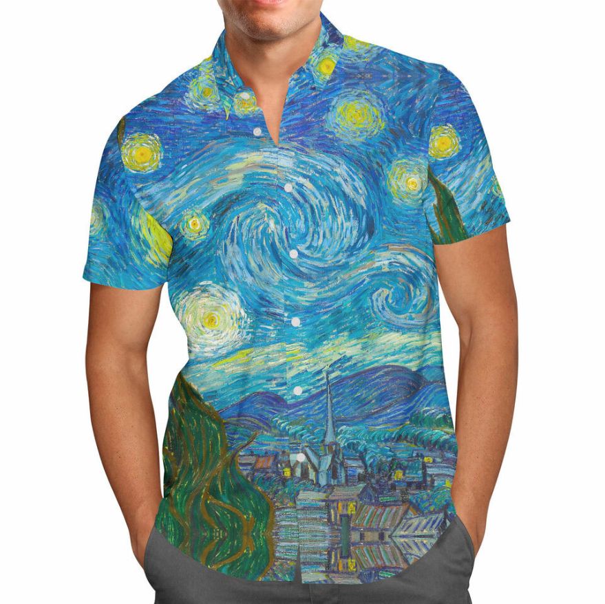 Van Gogh Starry Night Hawaii Shirt Van Gogh Starry Night Hawaii Shirt