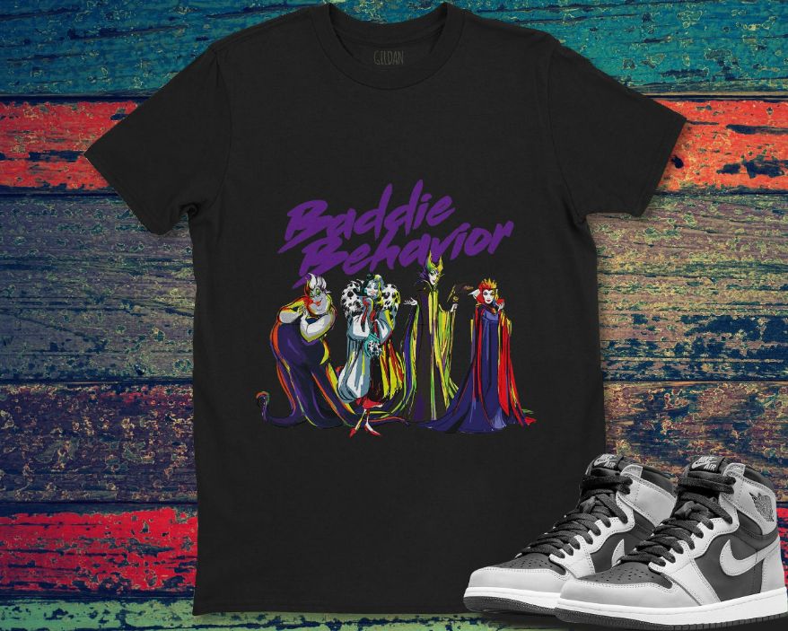 Villains Baddie Behavior Disney Gift Unisex Gift T-Shirt Villains Baddie Behavior Disney Gift Unisex Gift T-Shirt