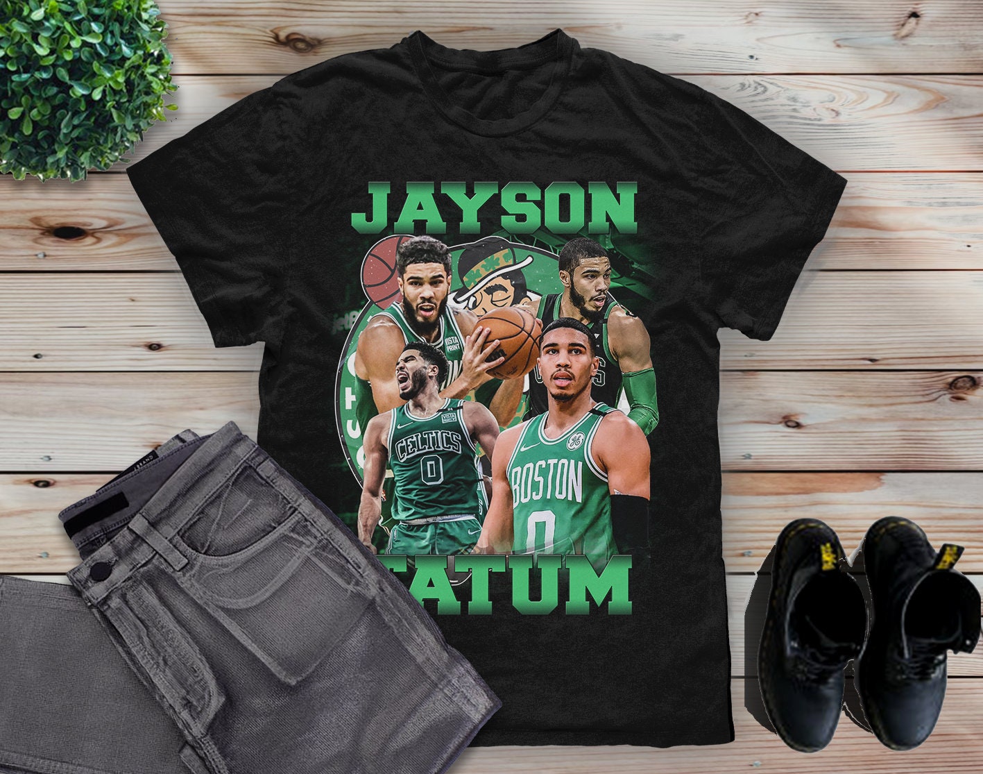 Vintage Jayson Tatum Big Logo Boston Celtics Basketball Unisex T-Shirt Vintage Jayson Tatum Big Logo Boston Celtics Basketball Unisex T-Shirt