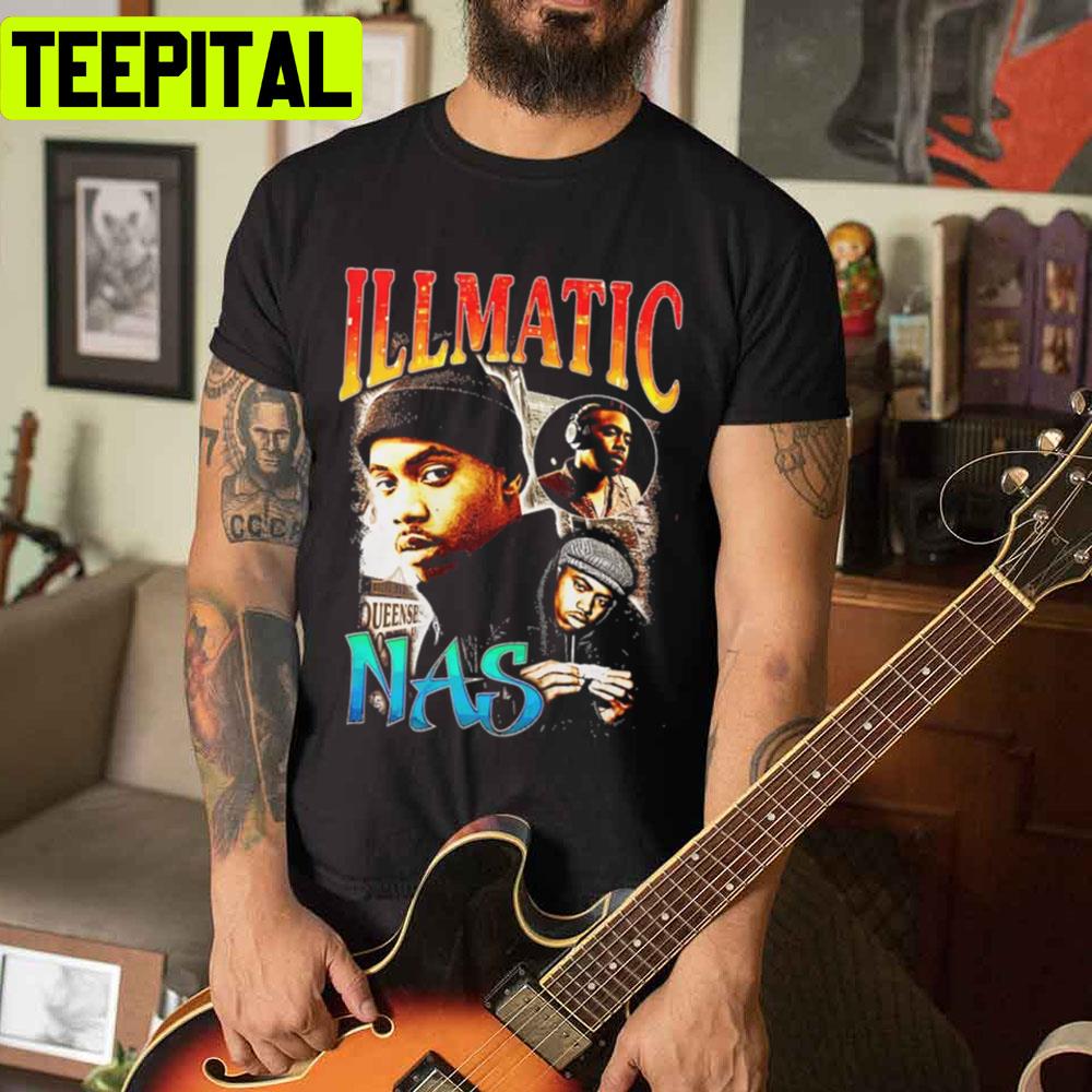 Vintage Yaow Illmatic Nas Rapper Unisex T-Shirt Vintage Yaow Illmatic Nas Rapper Unisex T-Shirt
