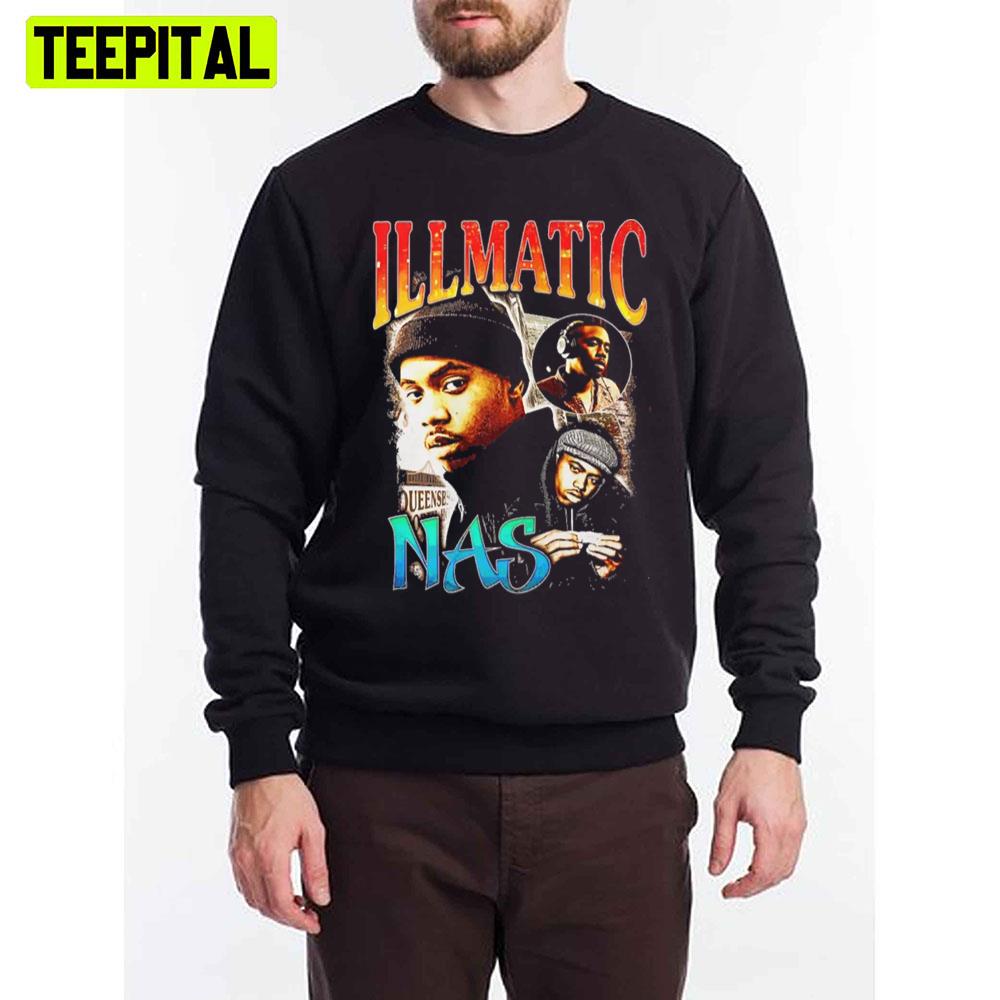 Vintage Yaow Illmatic Nas Rapper Unisex T-Shirt Vintage Yaow Illmatic Nas Rapper Unisex T-Shirt
