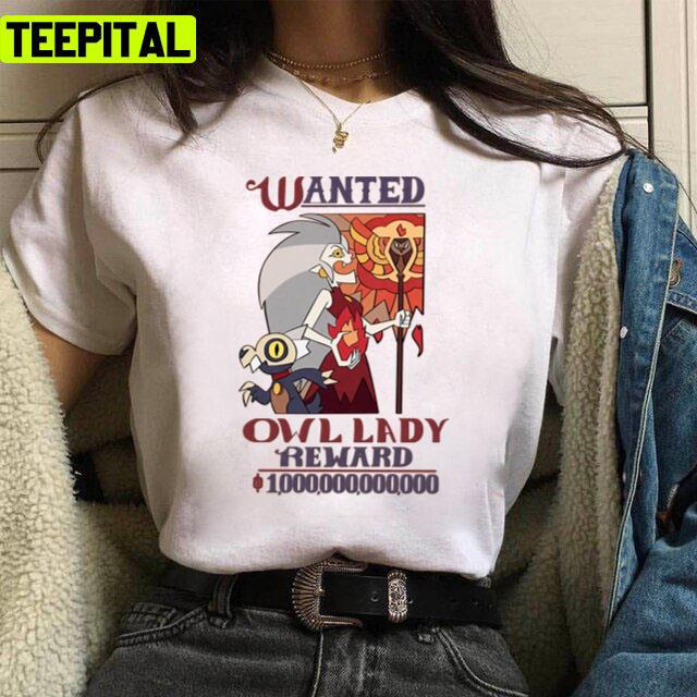 Wanted Owl Lady The Owl House Unisex T-Shirt Wanted Owl Lady The Owl House Unisex T-Shirt