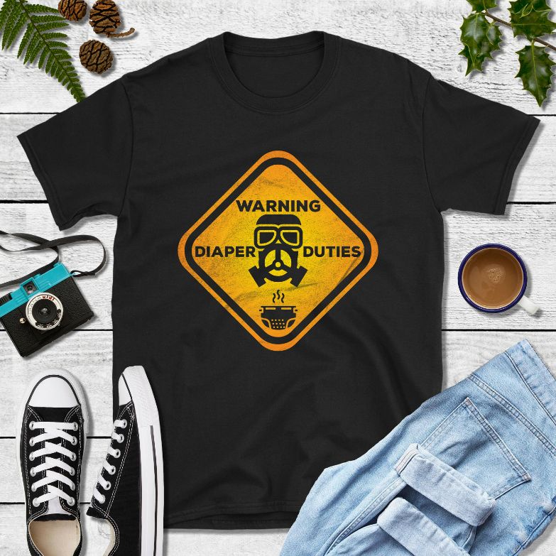 Warning Diaper Duties Shirt Warning Diaper Duties Shirt