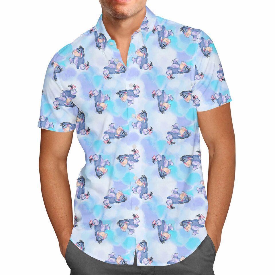 Watercolor Eeyore Hawaii Shirt Watercolor Eeyore Hawaii Shirt