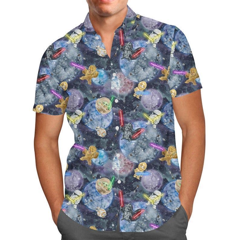 Watercolor Star Wars Battle For men And Women Graphic Print Short Sleeve Hawaiian Casual Shirt Y97 Watercolor Star Wars Battle For men And Women Graphic Print Short Sleeve Hawaiian Casual Shirt Y97