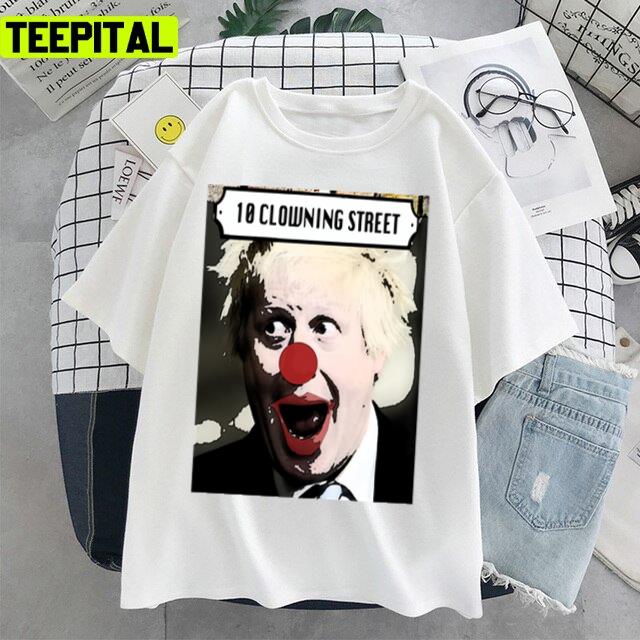 Welcome To Clowning Street Graphic Unisex T-Shirt Welcome To Clowning Street Graphic Unisex T-Shirt