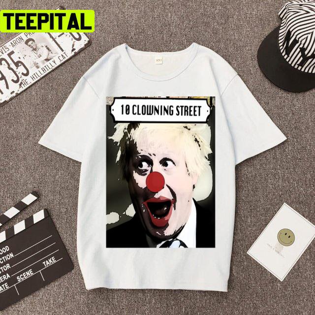 Welcome To Clowning Street Graphic Unisex T-Shirt Welcome To Clowning Street Graphic Unisex T-Shirt