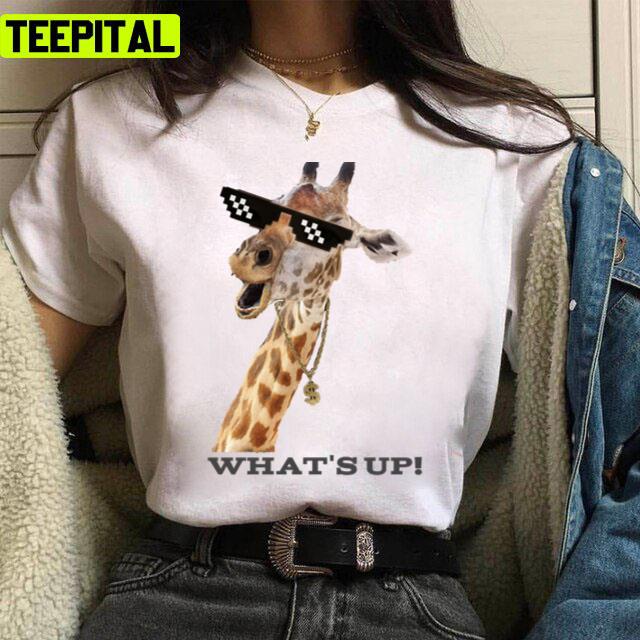 What's Up Cool Giraffi Design Unisex T-Shirt What's Up Cool Giraffi Design Unisex T-Shirt