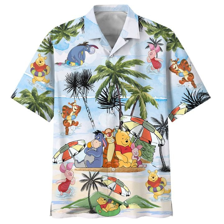 Winnie The Pooh Summer Time Hawaiian Shirt Winnie The Pooh Summer Time Hawaiian Shirt