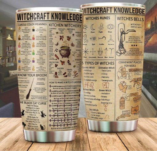Witchcraft Knowledge Vintage Gift For Lover Day Travel Tumbler