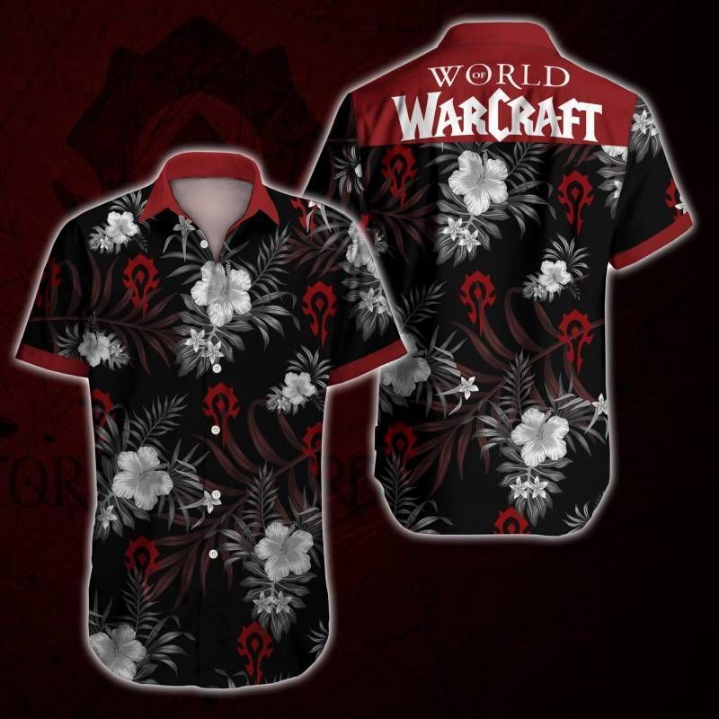 World Of Warcraft Hawaiian II Graphic Print Short Sleeve Hawaiian Casual Shirt N98 World Of Warcraft Hawaiian II Graphic Print Short Sleeve Hawaiian Casual Shirt N98