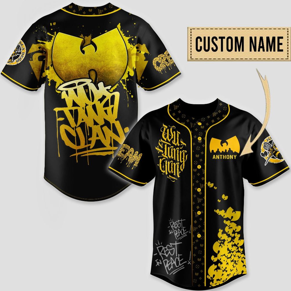 Wutang Baseball Jersey Limited Custom Name 1 PK12 Wutang Baseball Jersey Limited Custom Name 1 PK12