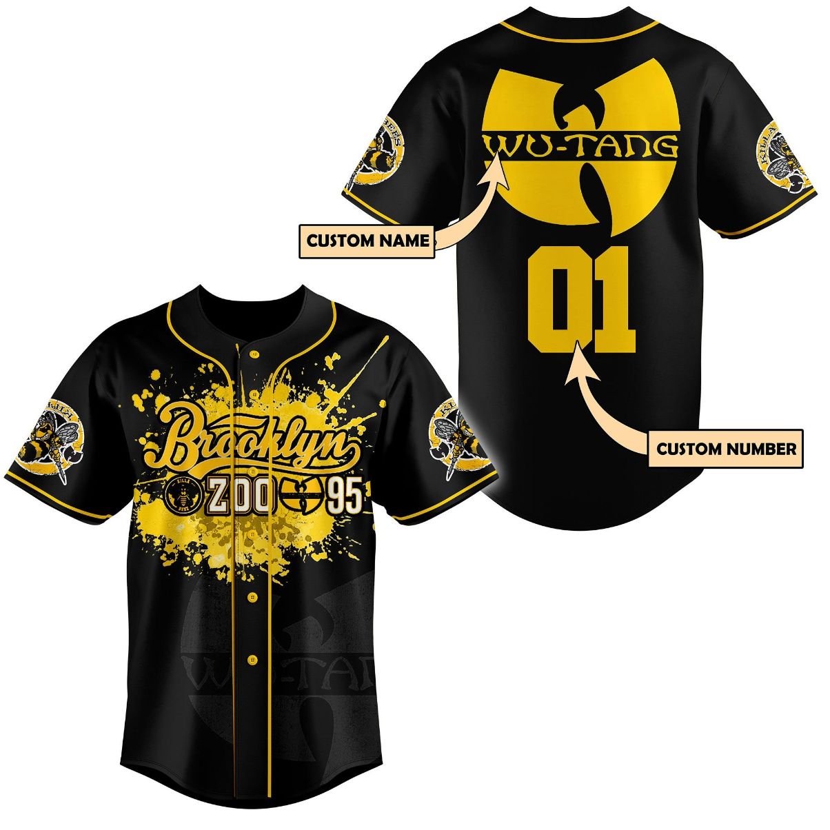 Wutang Baseball Jersey Limited Custom Name 2 PK12 Wutang Baseball Jersey Limited Custom Name 2 PK12