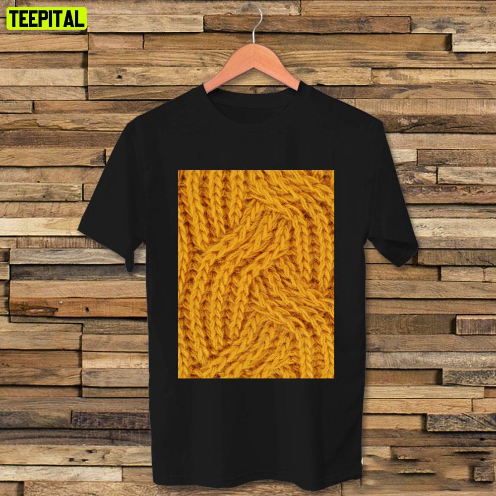 Yellow Wavy Pattern Unisex T-Shirt Yellow Wavy Pattern Unisex T-Shirt